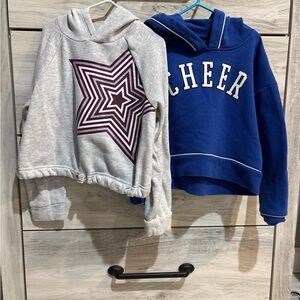 Star and Cheer Kids Hoodies - Gray and Blue